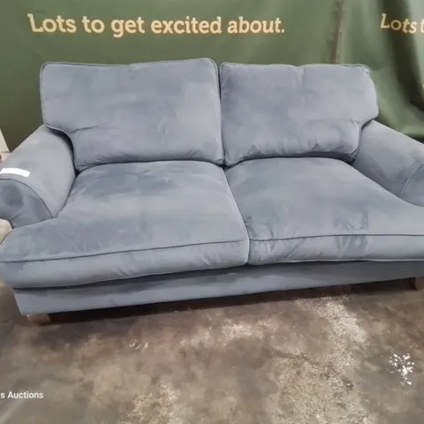 QUALITY BRITISH DESIGNER LOUNGE Co. 2.5 SEATER SOFA PLUSH CHARCOAL FABRIC