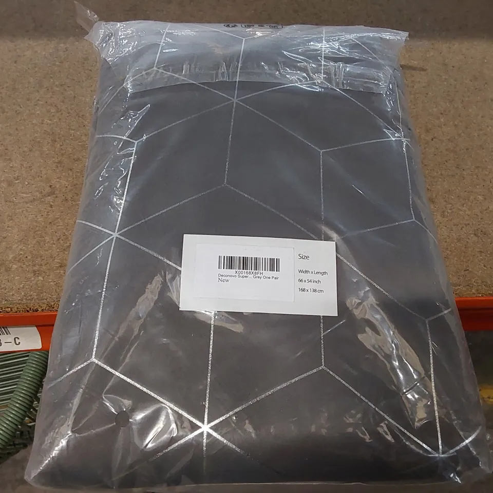 BAGGED BOST ROOM DARKENING THERMAL CURTAINS - 168 x 138cm