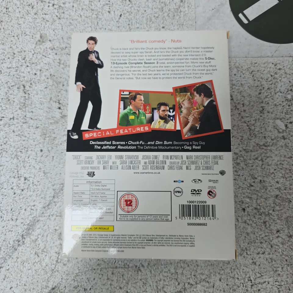 CHUCK: THE COMPLETE THIRD SEASON – DVD BOX SET
