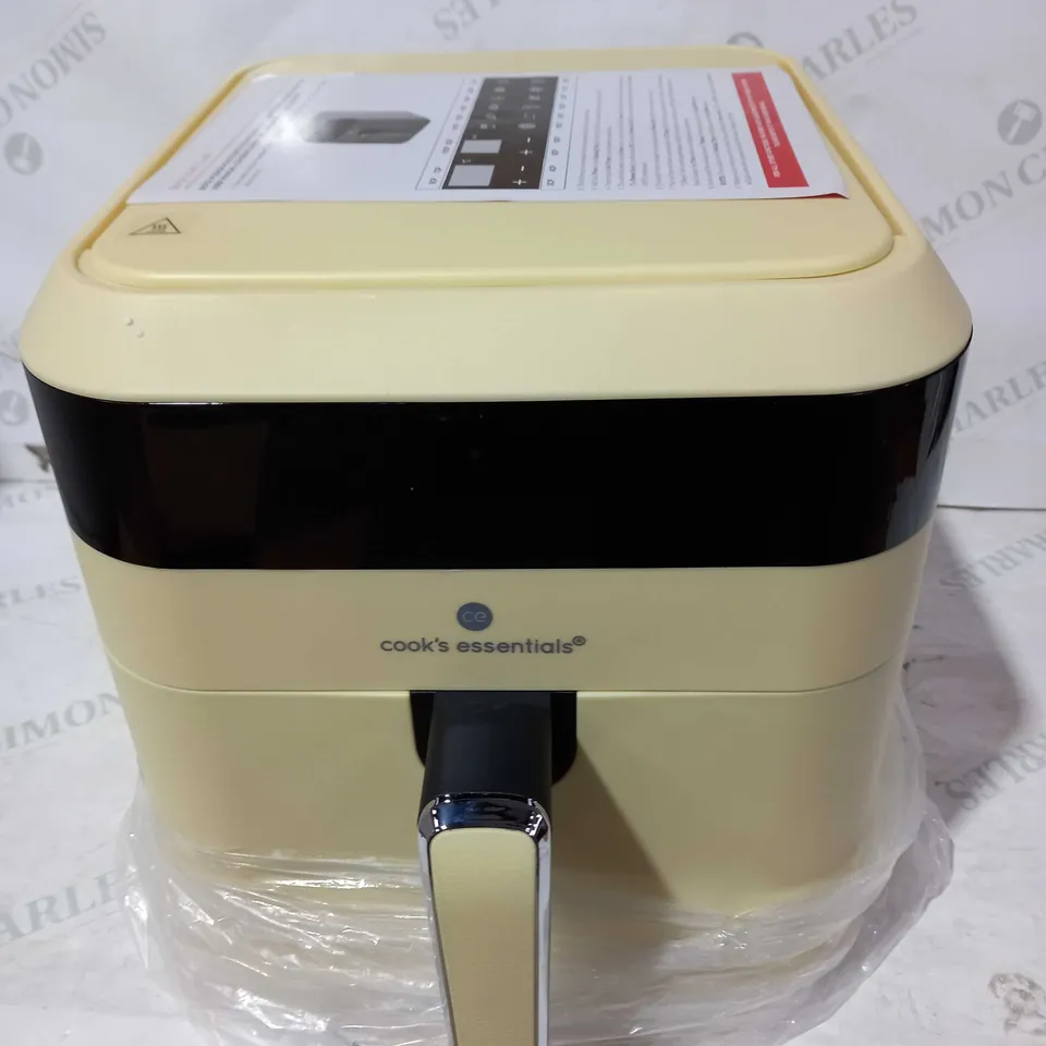 COOKS ESSENTIALS AIR FRYER IN YELLOW