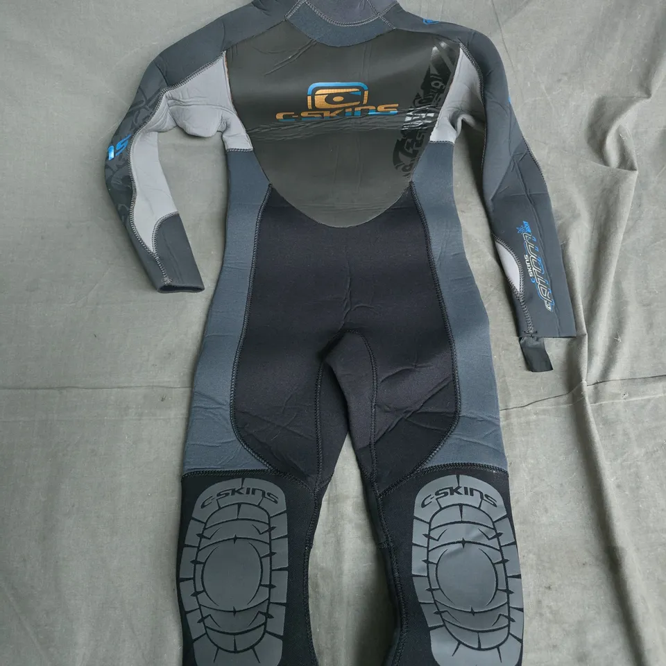 C-SKINS FULL BODY WET SUIT BLACK/STEEL/GREY - S