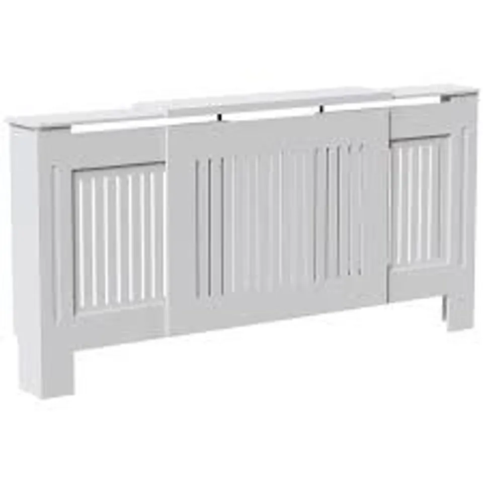 BOXED LASSIC VIDA DESIGN CHELSEA ADJUSTABLE RADIATOR COVER - WHITE (1 BOX)
