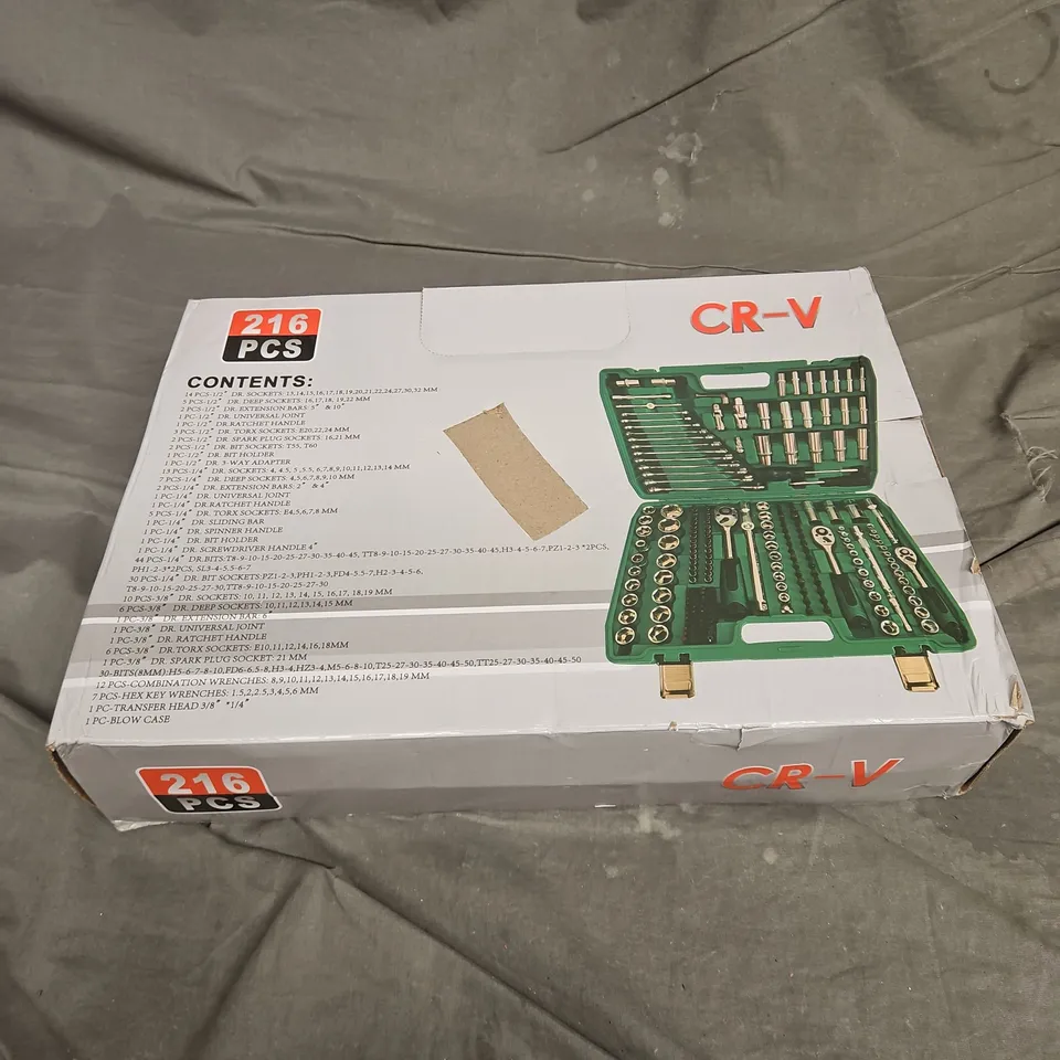 BOXED CR-V 216PCS SOCKET SET - COLLECTION ONLY