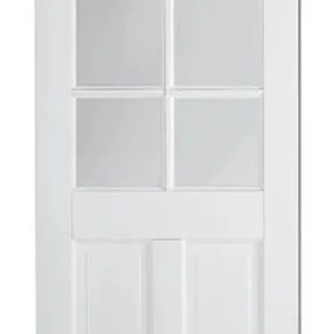 BOXED CANTERBURY 2P 6L GLAZED PRIMED WHITE INTERIOR DOOR // SIZE UNSPECIFIED 