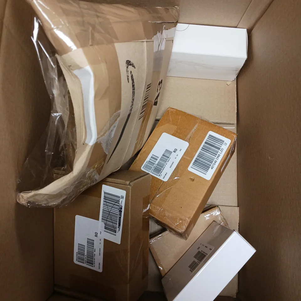 APPROXIMATELY 10 ASSORTED HOUSEHOLD PRODUCTS TO INCLUDE SOLAR FOUNTAIN LIGHTS, SIMPLY BEAUTY SET, GAZEBO ETC 