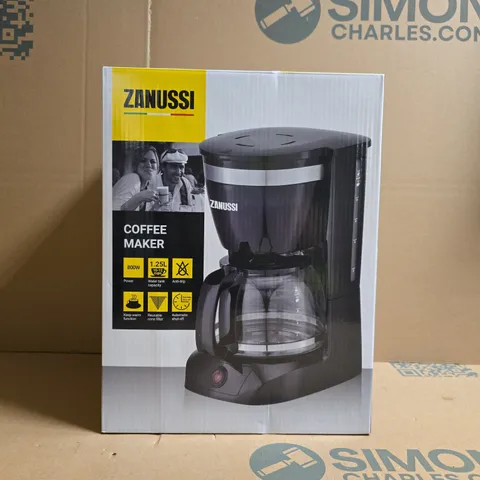 BOXED ZANUSSI COFFEE MAKER – 800W, 1.25L