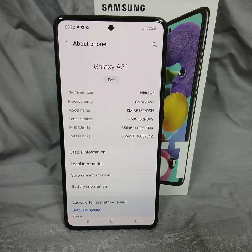 SAMSUNG GALAXY A51 SMARTPHONE – (BOXED)