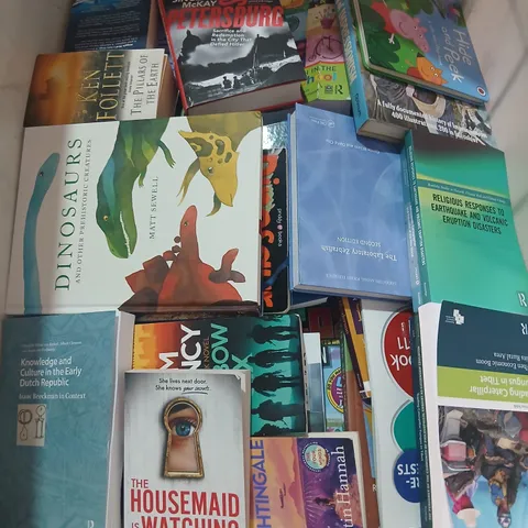 LARGE QUANTITY OF ASSORTED FICTION AND NON FICTION BOOKS