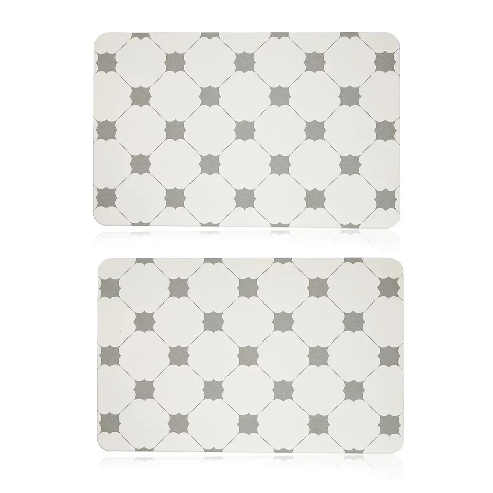 SIMPLI SET OF 2 QUICK DRYING STONE BATH MATS