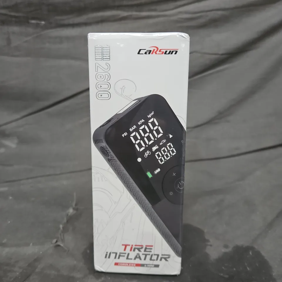 CarSun Tyre Inflator – Portable Digital Air Compressor (Boxed)