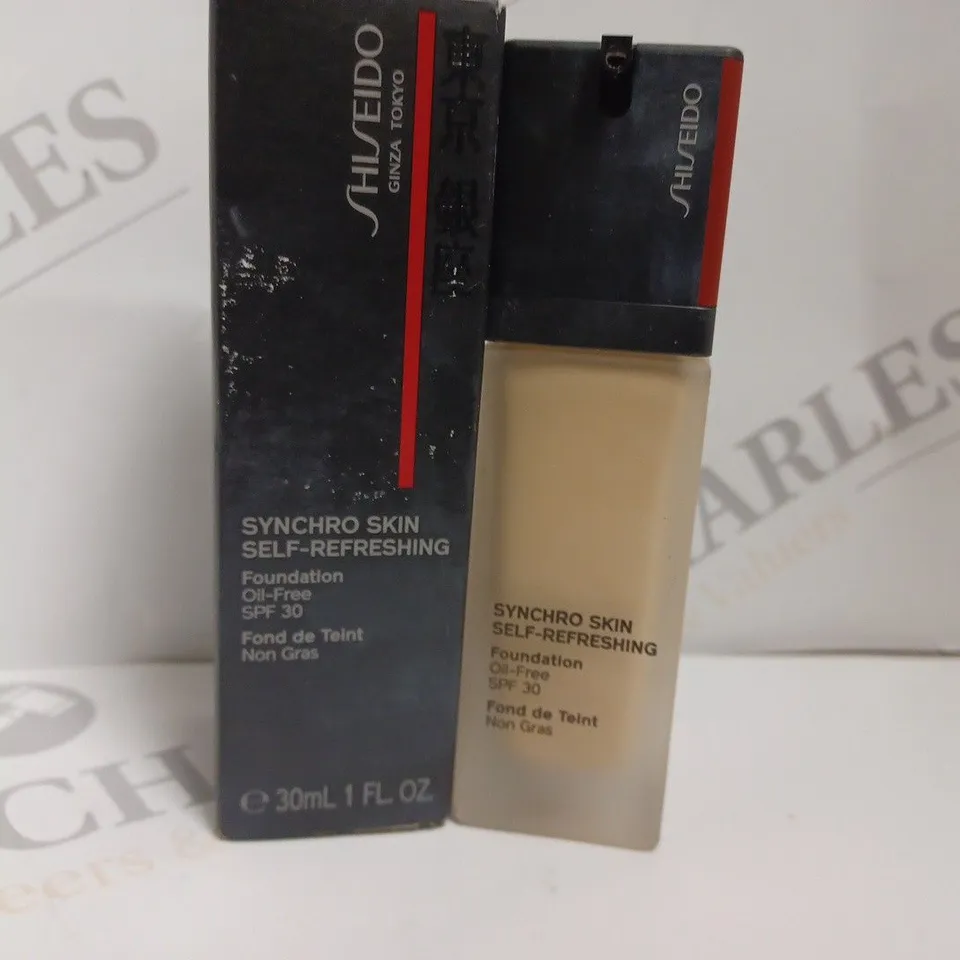 BOXED SHISEIDO SYNCHRO SKIN SELF REFRESHING FOUNDATION - 160 SHELL 