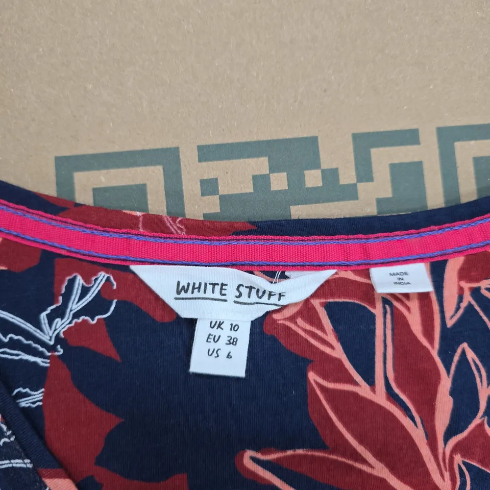 WHITE STUFF DRESS – NAVY FLORAL, LONG SLEEVE, UK 10 (EU 38)