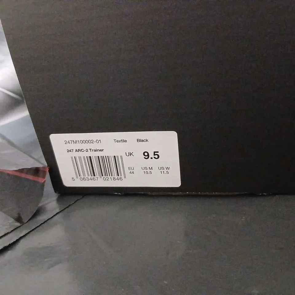 REPRESENT ARC-2 TRAINER SHOES, BLACK – UK 9.5