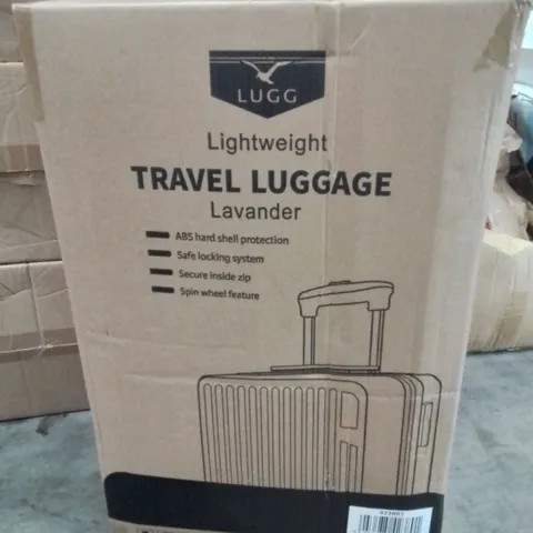 BOXED LUGG LIGHTWEIGHT TRAVEL SUITCASE -LAVANDER-