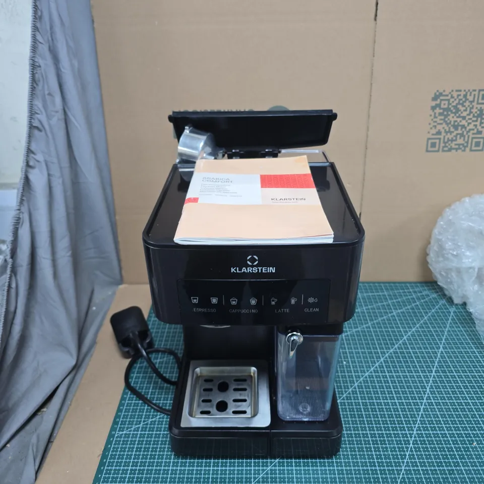 KLARSTEIN ARABICA COMFORT ESPRESSO MACHINE - BLACK