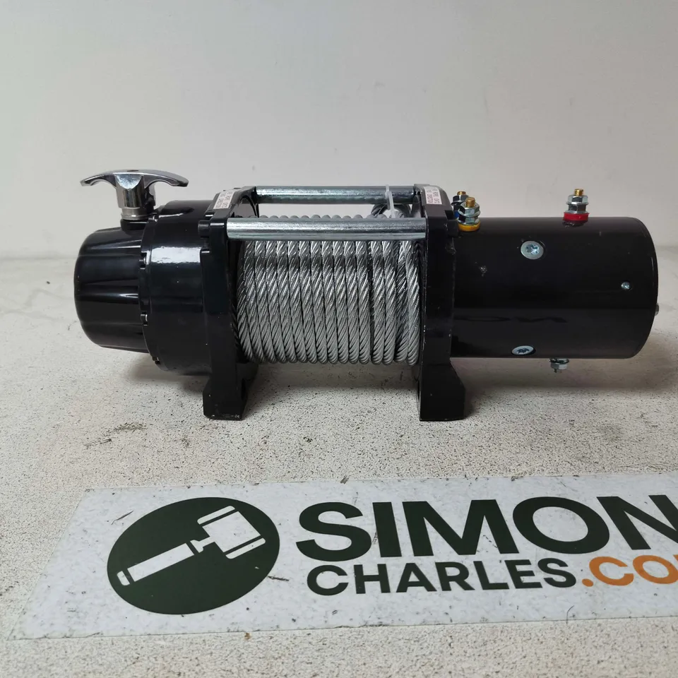 WINCH 13,500 LB CAPACITY WITH STEEL WIRE ROPE AND MOUNTING FRAME