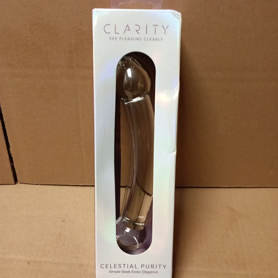 SEALED CLARITY CELESTIAL PURITY SIMPLE 6.6" GLASS DILDO