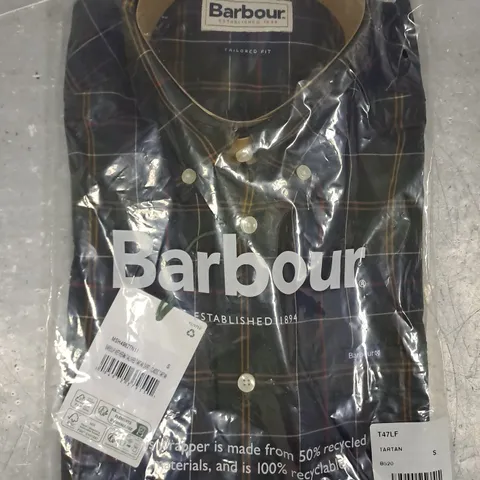 BARBOUR TAILORED TARTAN SHIRT SIZE SMALL