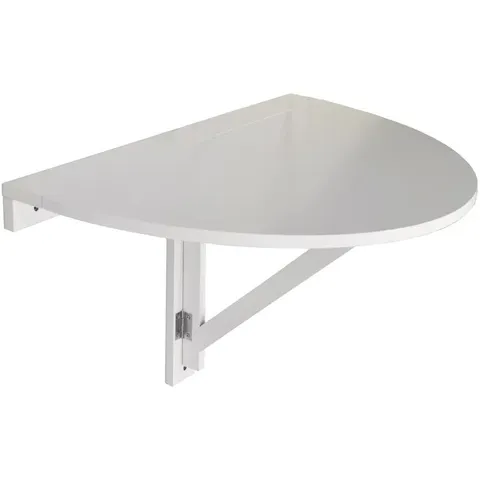 Wall mounted semi circle folding table