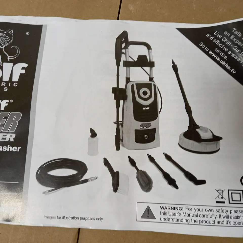 WOLF SUPER BLASTER PRESSURE WASHER BLUE 