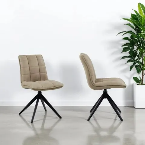 BOXED INDUS VALLEY SET OF 2 AURA DINING CHAIRS (1 BOX)