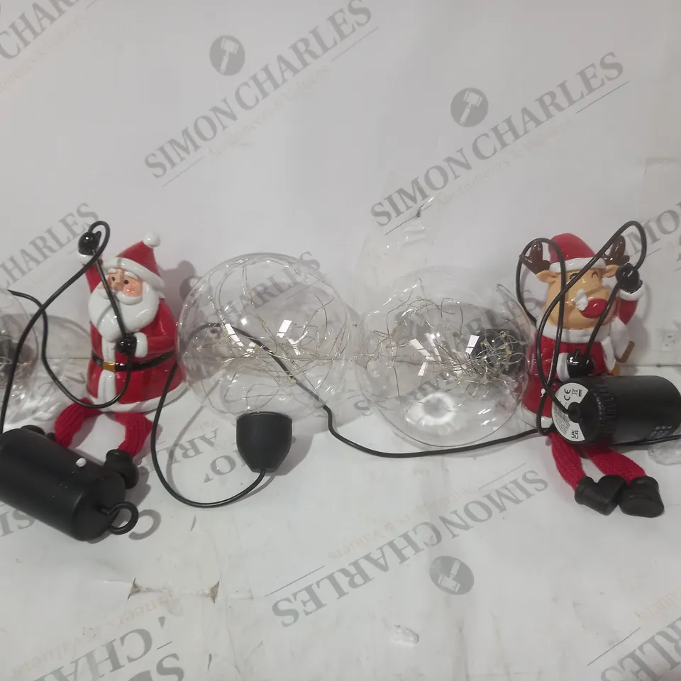 BOXED SANTA EXPRESS DANGLY LEG LIGHT STRAND