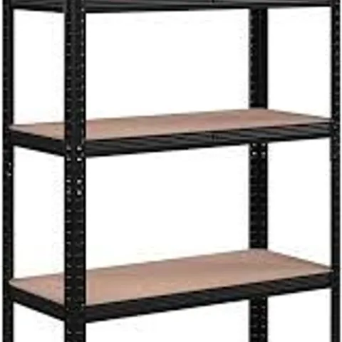 BOXED SONGMICS 5-TIER SHELVING UNIT, STEEL SHELVING UNIT FOR STORAGE - BLACK 