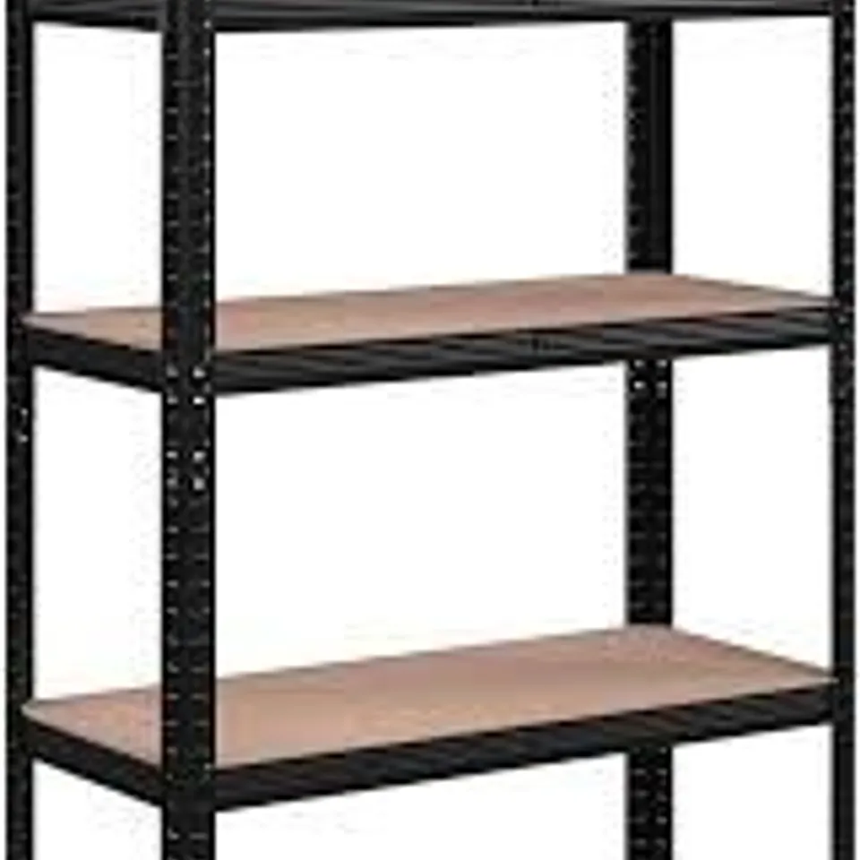 BOXED SONGMICS 5-TIER SHELVING UNIT, STEEL SHELVING UNIT FOR STORAGE - BLACK 