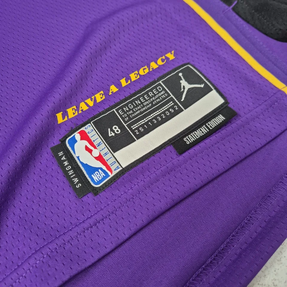 NIKE NBA LAKERS JERSEY – LEBRON JAMES, PURPLE, NUMBER 23 (UK L) – STATEMENT EDITION