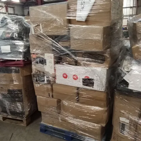 PALLET OF ASSORTED E-COMMERCE GOODS AND PRODUCTS TO INCLUDE; AIR FRYERS, A LARGE NUMBER OF SUITCASES/CABIN BAGS, CAMPING WAGONS, VACUUM CLEANER ETC