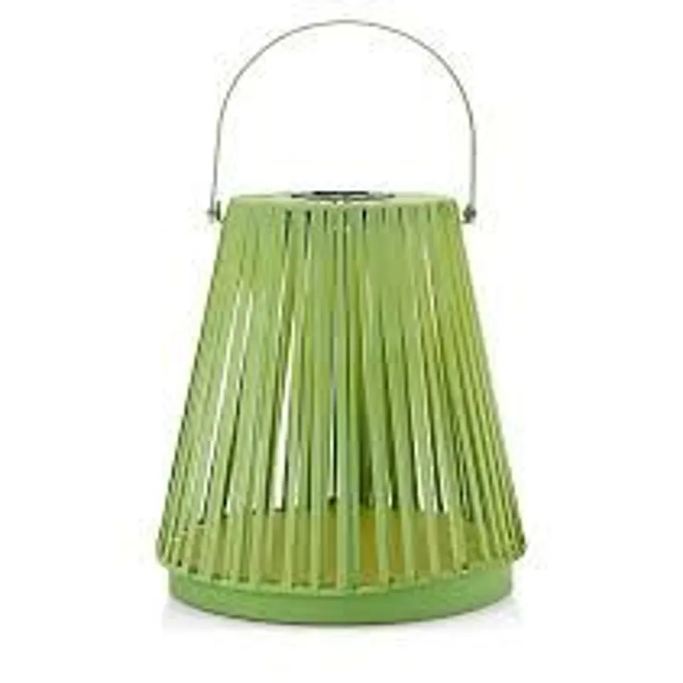 MY GARDEN STORIES BRAIDED ROPE MEDIUM SOLAR POWERED LED LANTERN