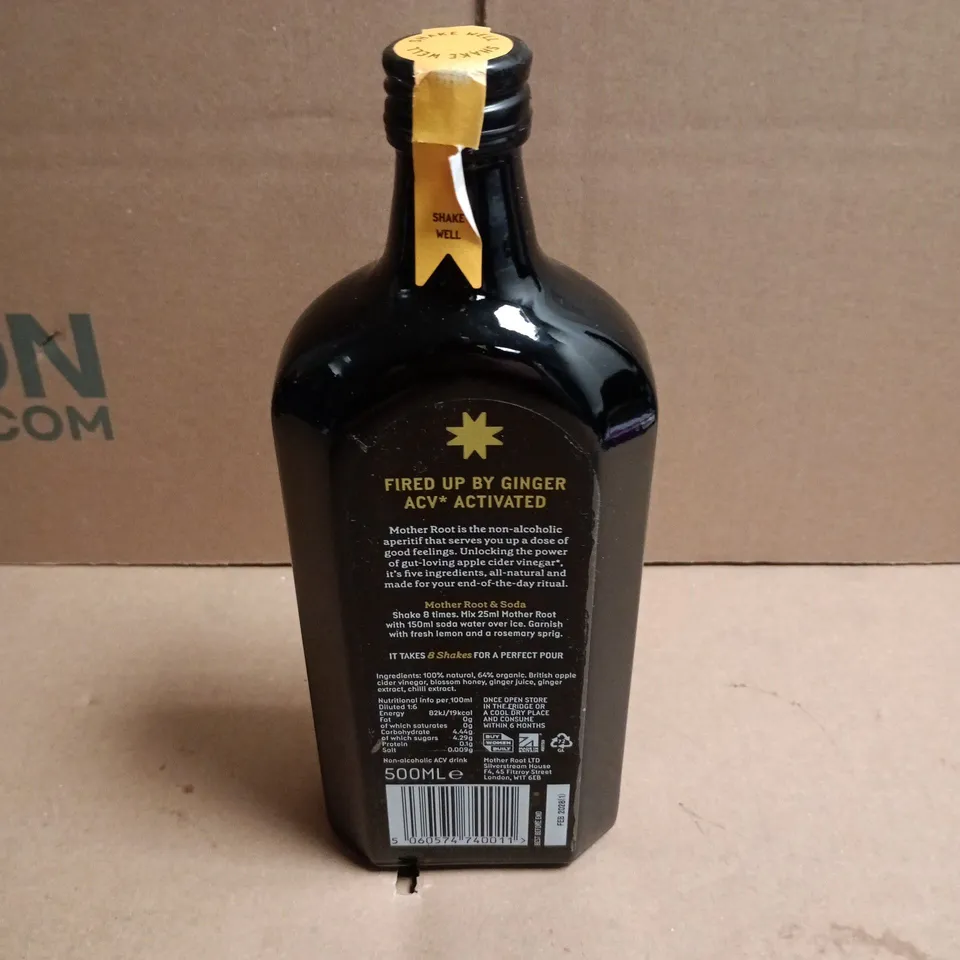 MOTHER ROOT GINGER NON-ALCOHOLIC APERITIF (WITH ACV) – 500ML