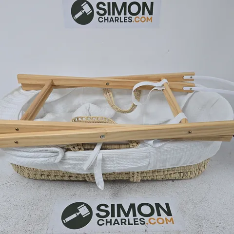 GRACO MOSES BASKET WITH WOODEN ROCKING STAND