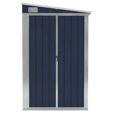 BOXED ALYXANDER 118X100X178 CM GALVANIZED STEEL PENT GARDEN SHED (1 BOX)