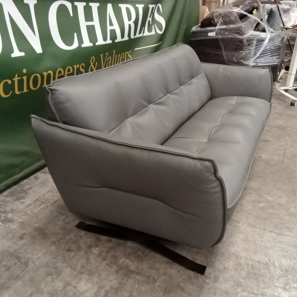 QUALITY DESIGNER ITALIAN MADE SEVILLE 3 SEATER LEATHER SOFA