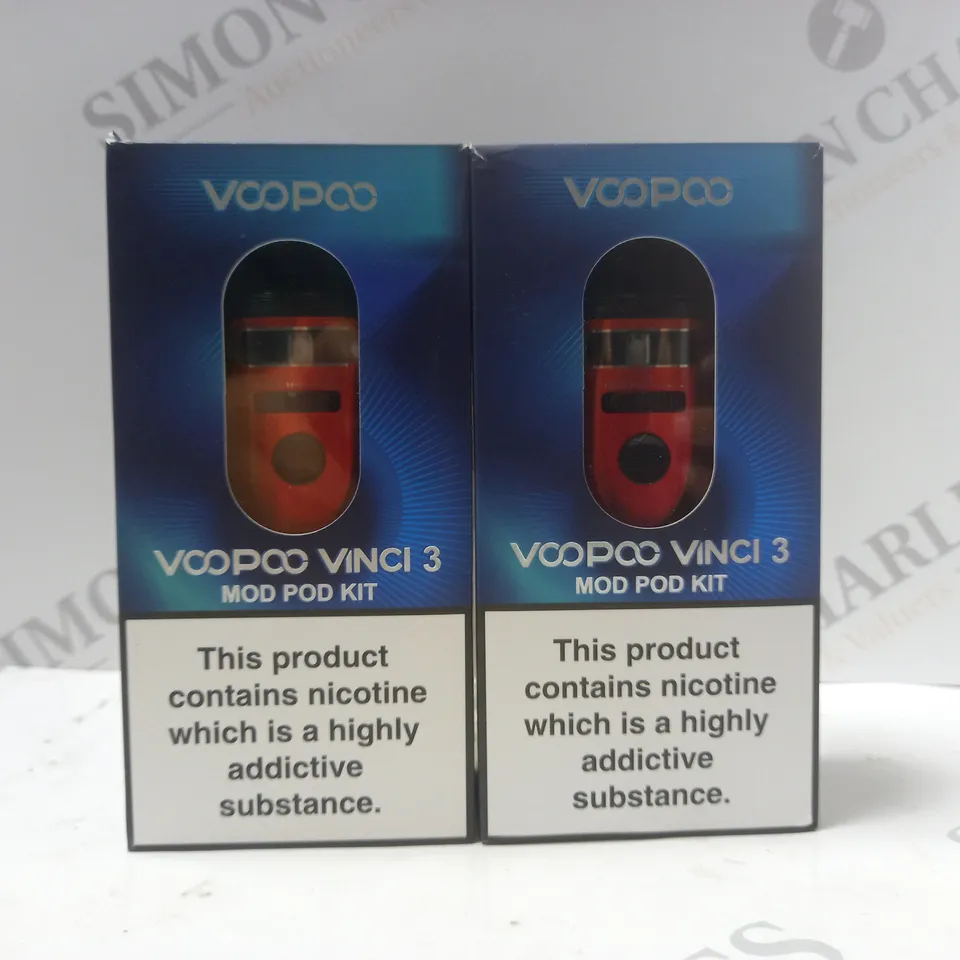 BOX OF 2 VOOPOO VINCI 3 MOD POD KITS - RED 