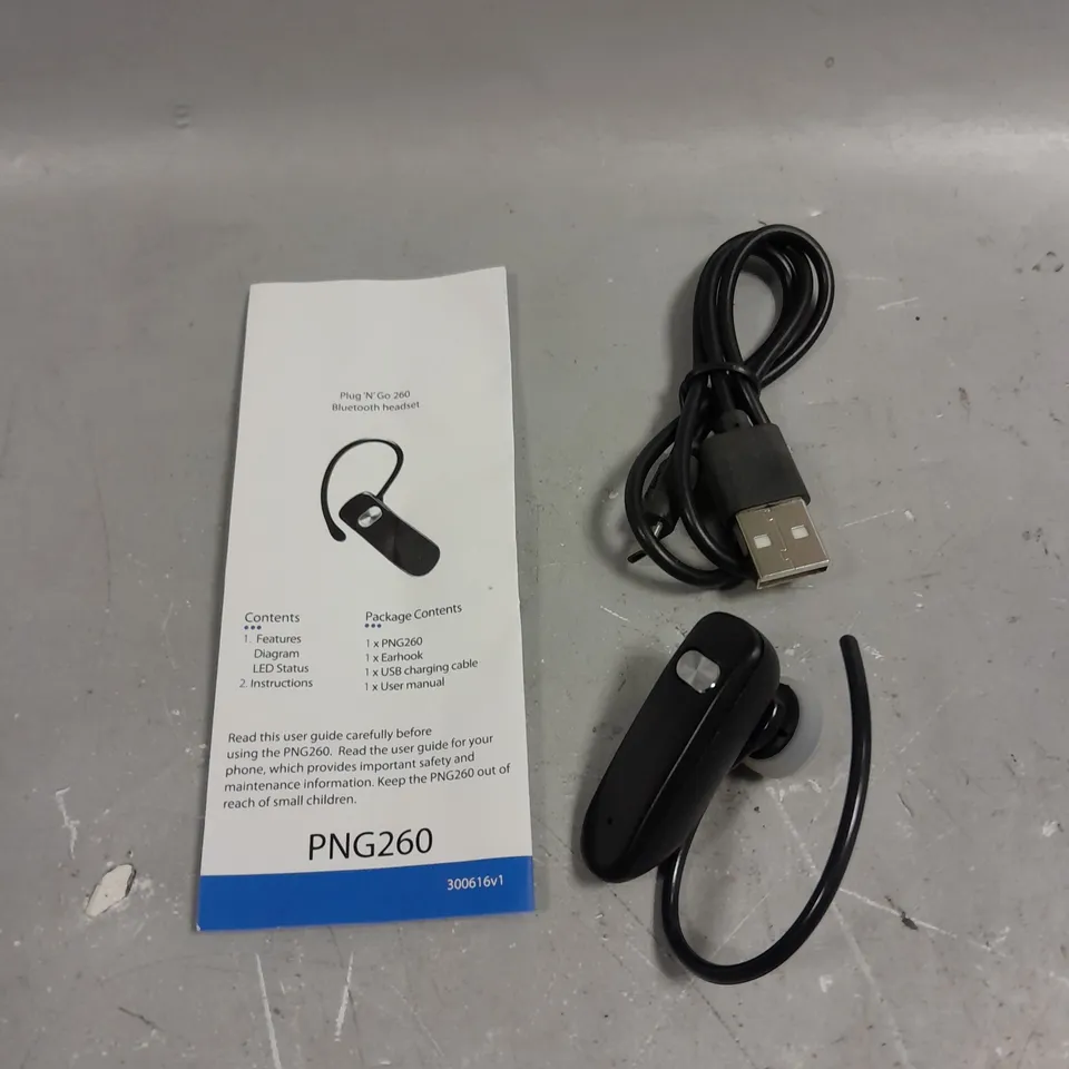 APPROXIMATELY 90 PLUG 'N' GO 260 BLUETOOTH HEADSETS 