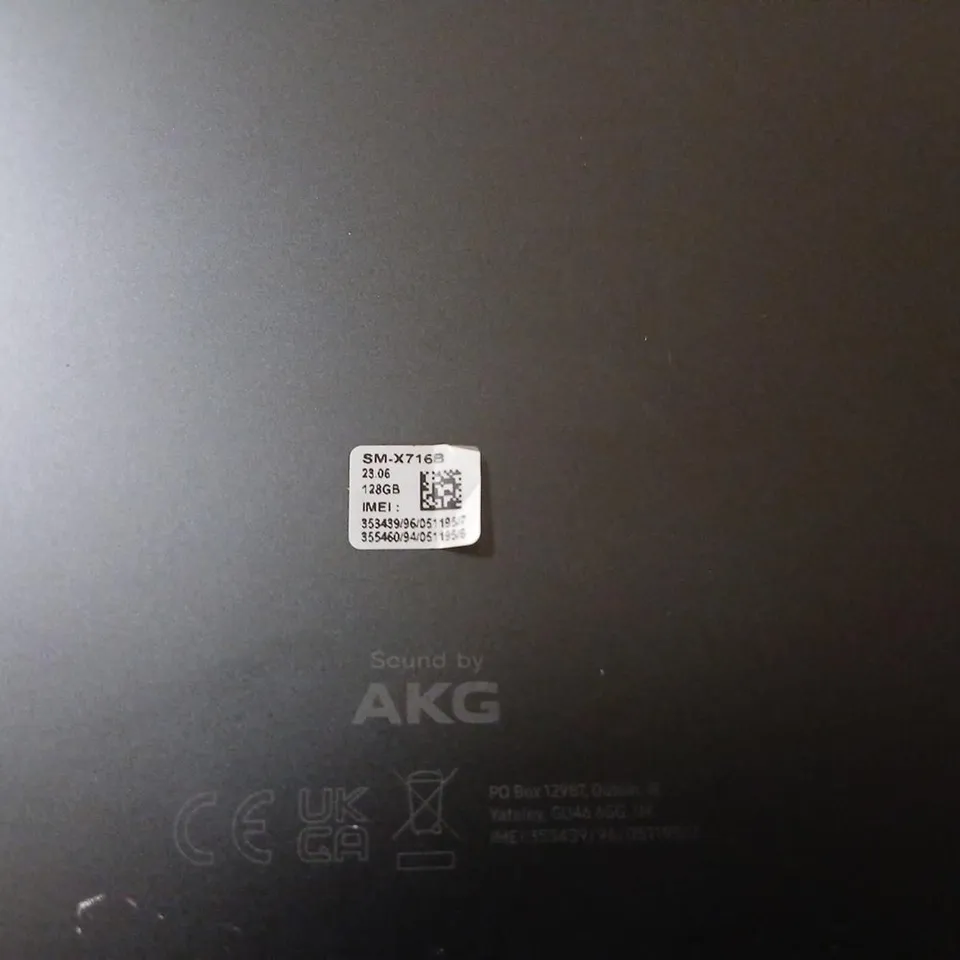 SAMSUNG TABLET SM-X716 BLACK – AKG SOUND ON BACK
