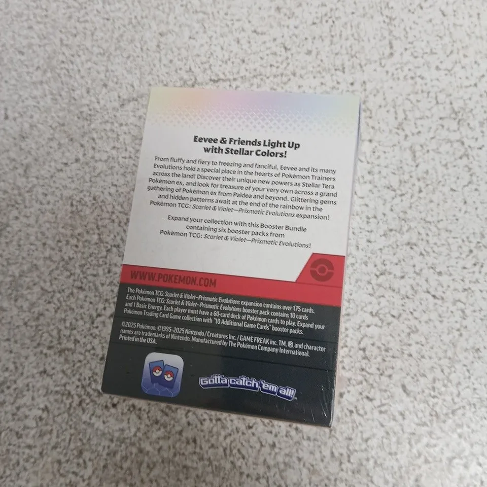POKÉMON TRADING CARD GAME SCARLET & VIOLET PRISMATIC EVOLUTIONS BOOSTER BUNDLE – 6 BOOSTER PACKS
