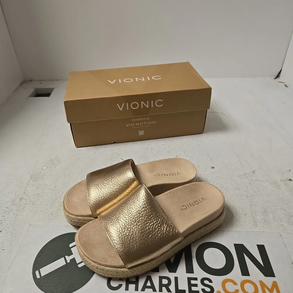 VIONIC YASMINA BRONZE LEA SANDALS – UK 3 (US 5, EU 35) WOMEN'S
