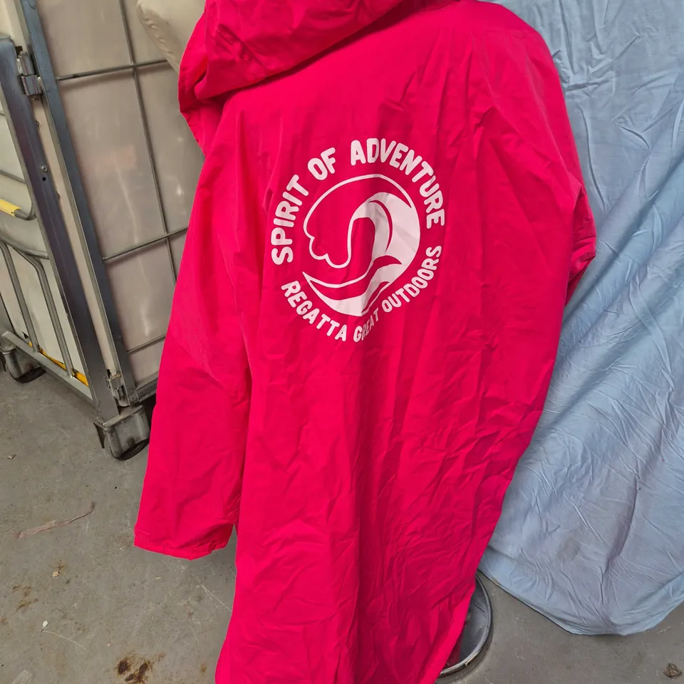 REGATTA GREAT OUTDOORS PINK HOODED JACKET - OVERSIZED 