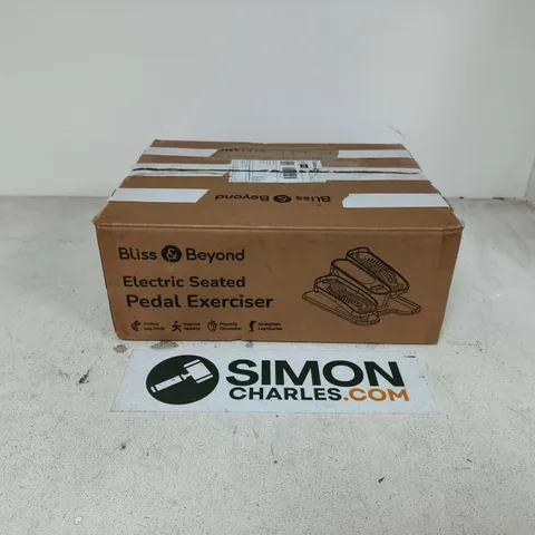 BOXED BLISS & BEYOND ELECTRIC SEATED PEDAL EXERCISER - BLACK 