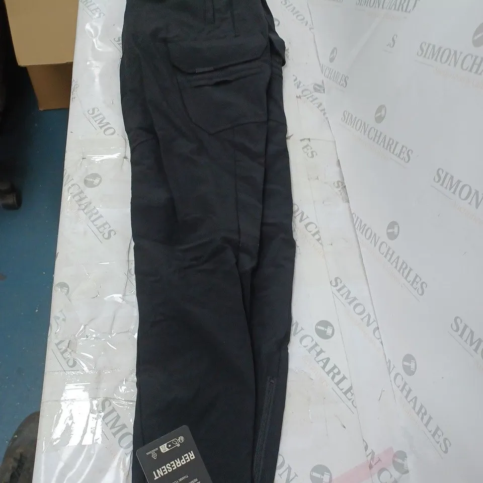 REPRESENT 247 ZIP PANT BLACK SMALL 