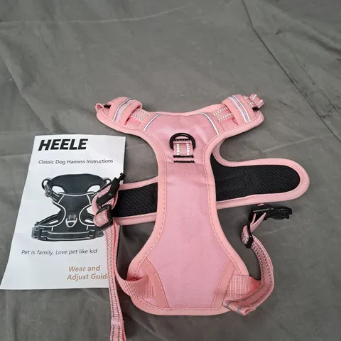 HEELE DOG HARNESS - PINK - SIZE MEDIUM