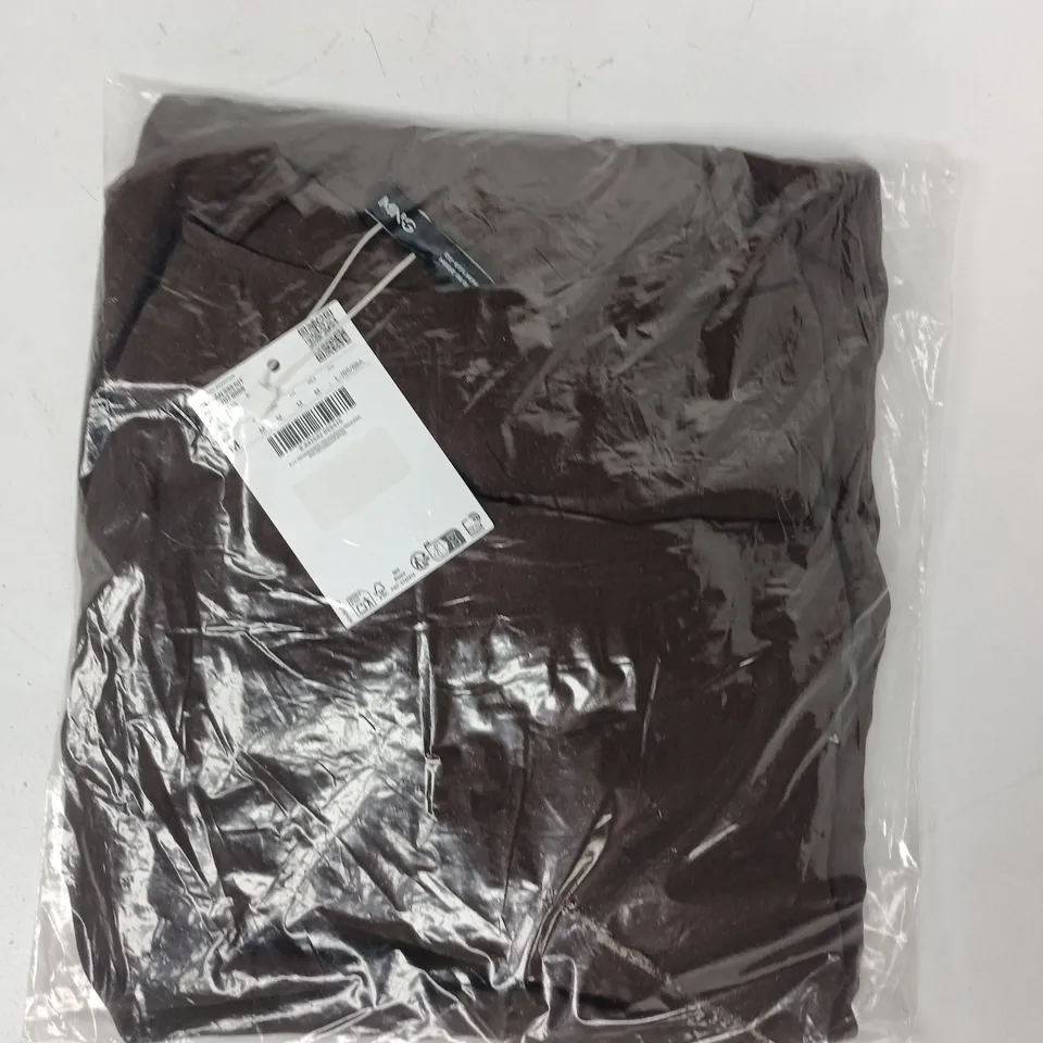 BAGGED MANGO SIDE RUCHED CAFTAN IN BROWN SIZE MEDIUM
