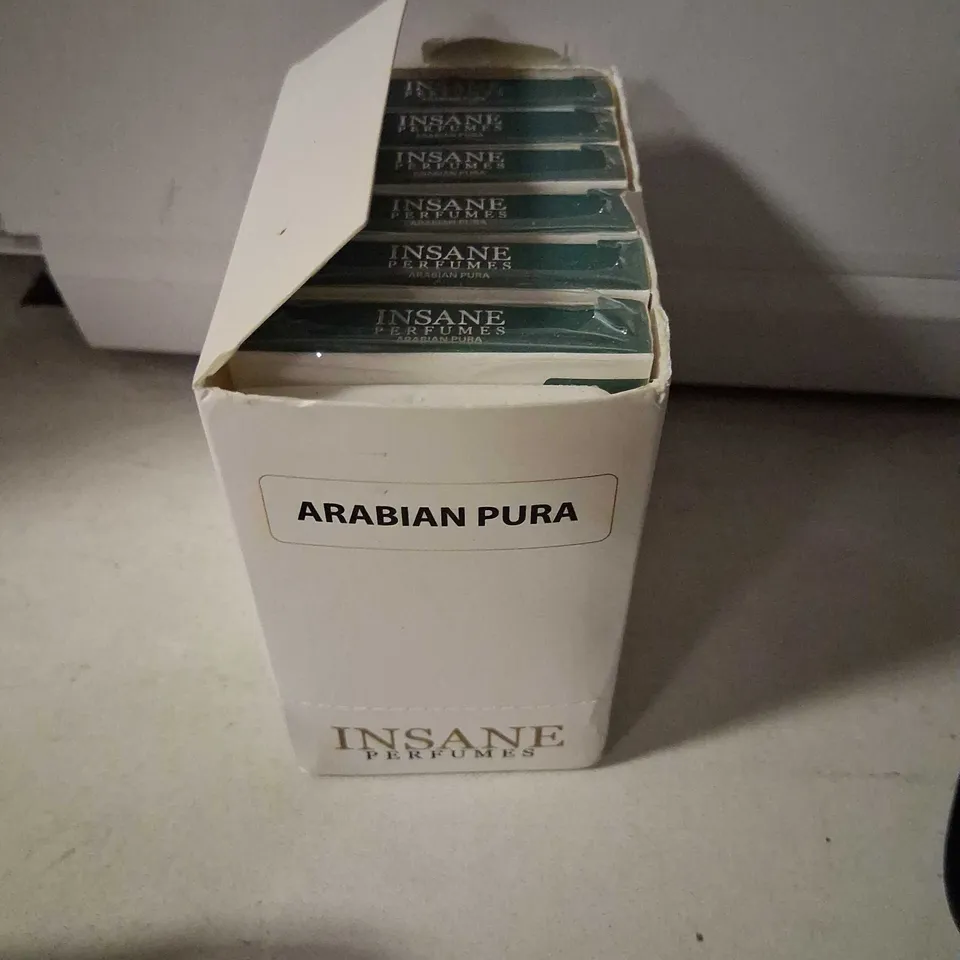ARABIAN PURA INSANE PERFUMES 6 PIECE PLUS 1 PIECE TESTER 