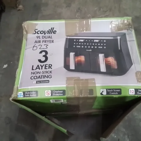 SCOVILLE 9L DUEL AIRFRYER 