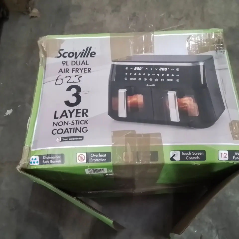 SCOVILLE 9L DUEL AIRFRYER 