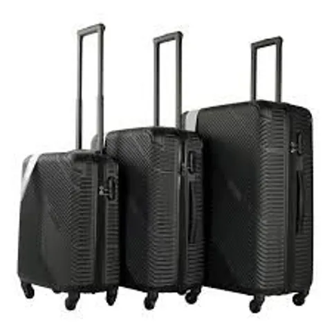 BOXED NEO BLACK HARD SHELL LUGGAGE SUITCASES (1 BOX)