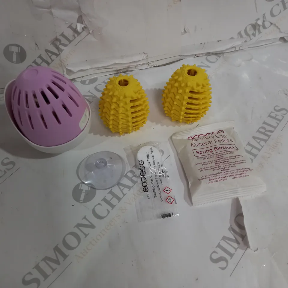 OUTLET ECOEGG 750 WASHES LAUNDRY EGG KIT WITH DRYER EGGS INCLUDES 5 DETOX TABLETS AND 11 MINERAL PELLETS